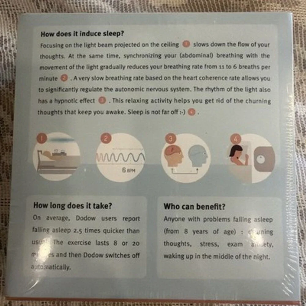 Dodow Sleep Aid Device Helps You Fall Asleep Faster | Great Insomnia Relief NEW